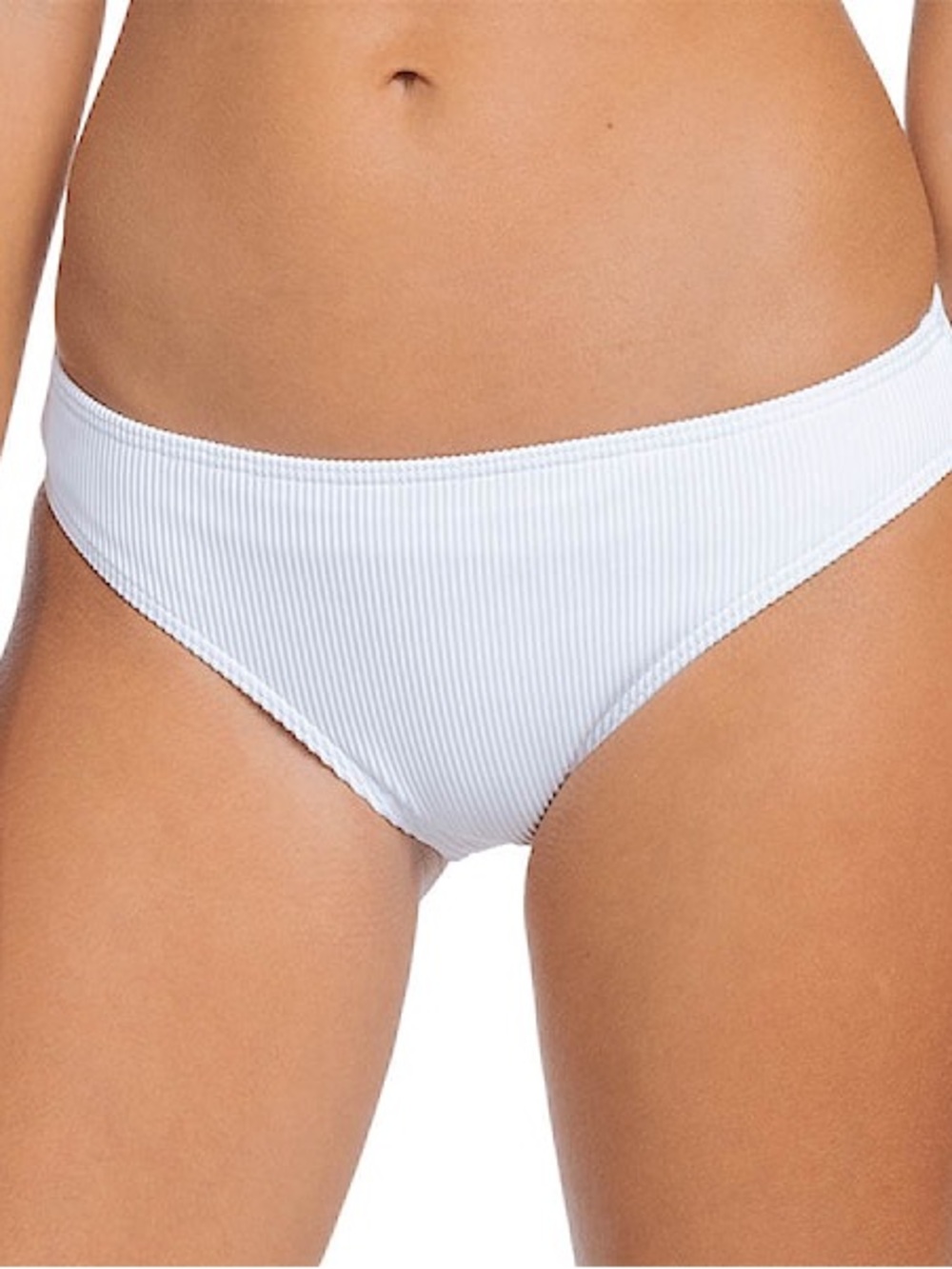 NWT Roxy White Ribbed Bikini Bottom